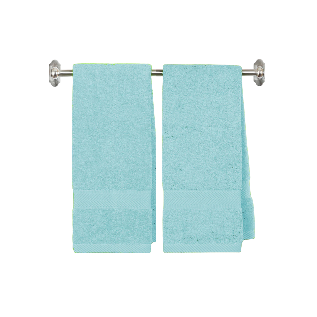 540 GSM Split Initial Personalized Terry Cotton Towel Set of 2