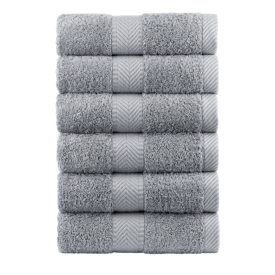 540 GSM Terry Cotton Hand Towels - Set of 6