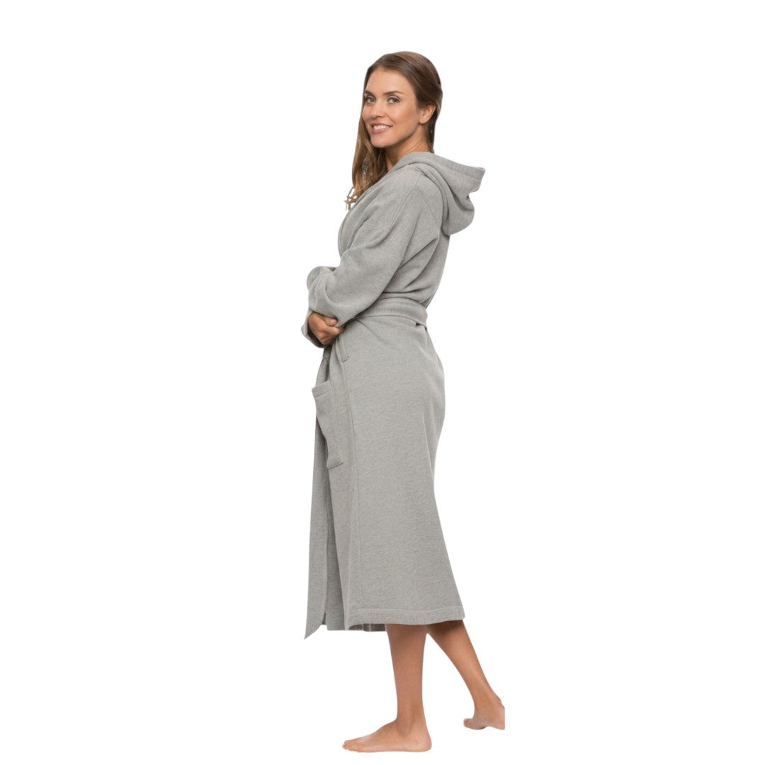 Unisex Sweatshirt Hooded Bathrobe - Full Length Secondary image
