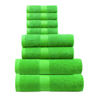 Terry Cotton Bath Towels, Hand Towel and Washcloth 8-Piece Set - view 5