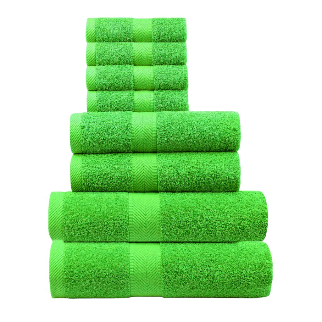 Terry Cotton Bath Towels, Hand Towel and Washcloth 8-Piece Set - view 5