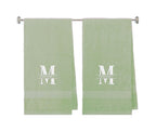 540 GSM Split Initial Personalized Terry Cotton Towel Set of 2 - view 63