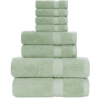 Terry Cotton Bath Towels, Hand Towel and Washcloth 8-Piece Set - view 6