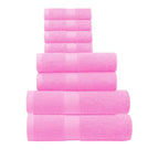 Terry Cotton Bath Towels, Hand Towel and Washcloth 8-Piece Set - view 8