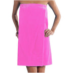 360 GSM Women's Spa Wrap Towel with Pocket - Terry Cotton Velour