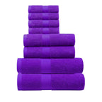 Terry Cotton Bath Towels, Hand Towel and Washcloth 8-Piece Set - view 9