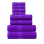 Terry Cotton Bath Towels, Hand Towel and Washcloth 8-Piece Set - view 9
