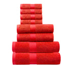 Terry Cotton Bath Towels, Hand Towel and Washcloth 8-Piece Set - view 10