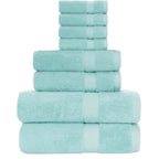 Terry Cotton Bath Towels, Hand Towel and Washcloth 8-Piece Set - view 11