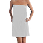 360 GSM Women's Spa Wrap Towel with Pocket - Terry Cotton Velour