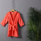 Microfiber Coral Fleece Hooded Adult Bathrobes - view 16