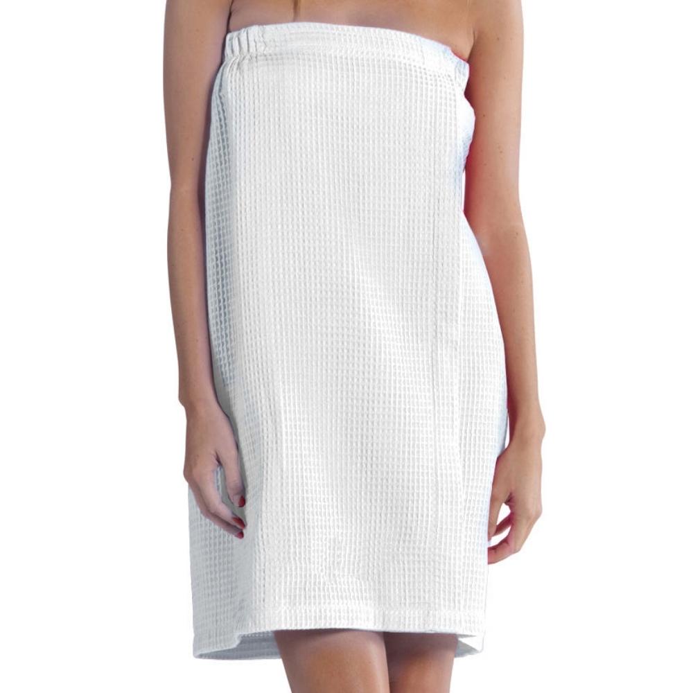 Cotton Blended Waffle Women's Wrap, Spa Bath Wrap Towel for Ladies - view 11