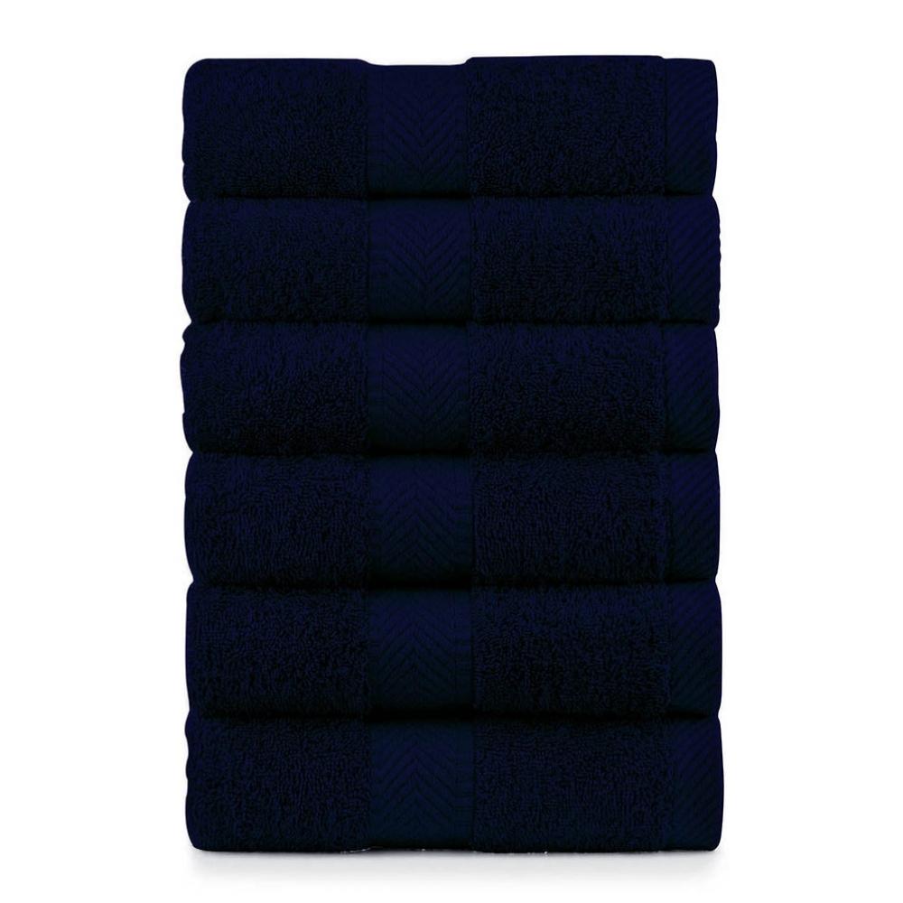 Terry Cotton Hand Towels - 520 Gsm - Set of 6