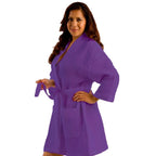 Waffle Square Thigh-Length Kimono Robes for Women - view 11