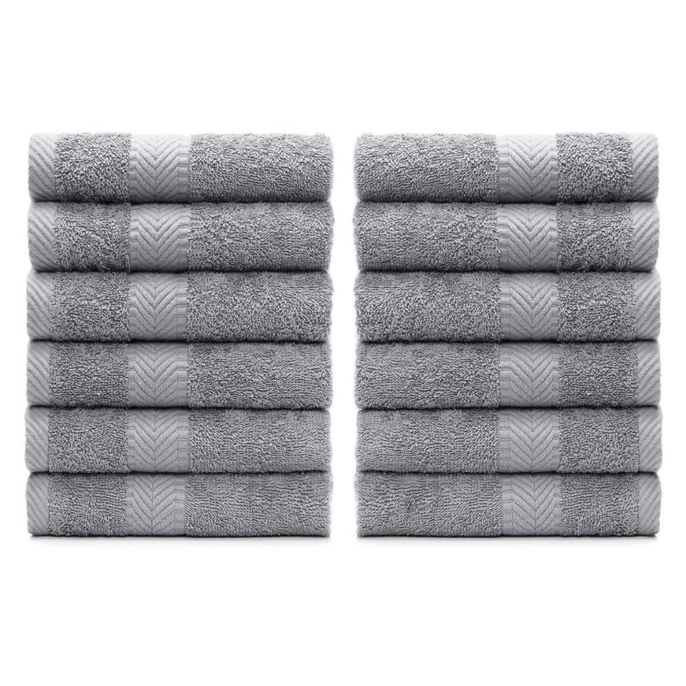 Terry Cotton Washcloth Towels - Set of 12 - view 12