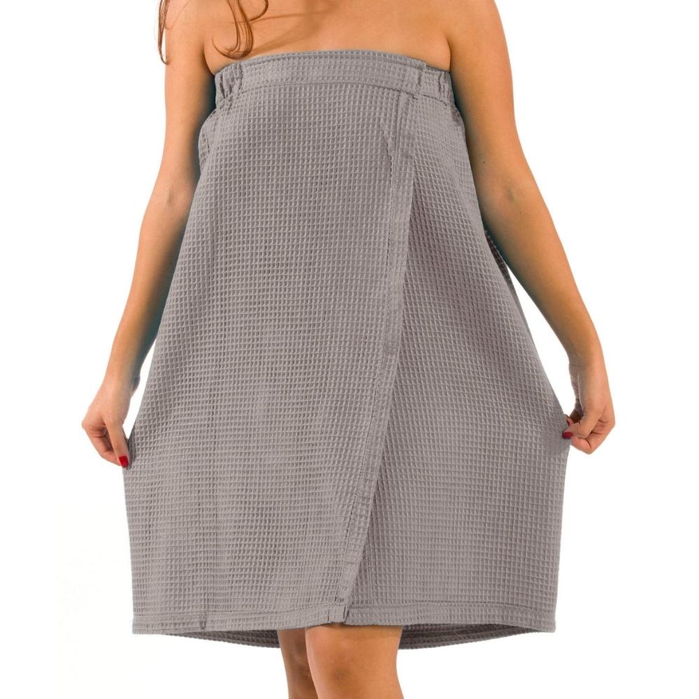 Cotton Blended Waffle Women's Wrap, Spa Bath Wrap Towel for Ladies - view 15