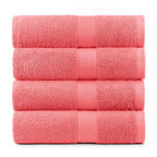 Terry Cotton Bath Towels - Set of 4 - 660 Gsm Thick - view 12