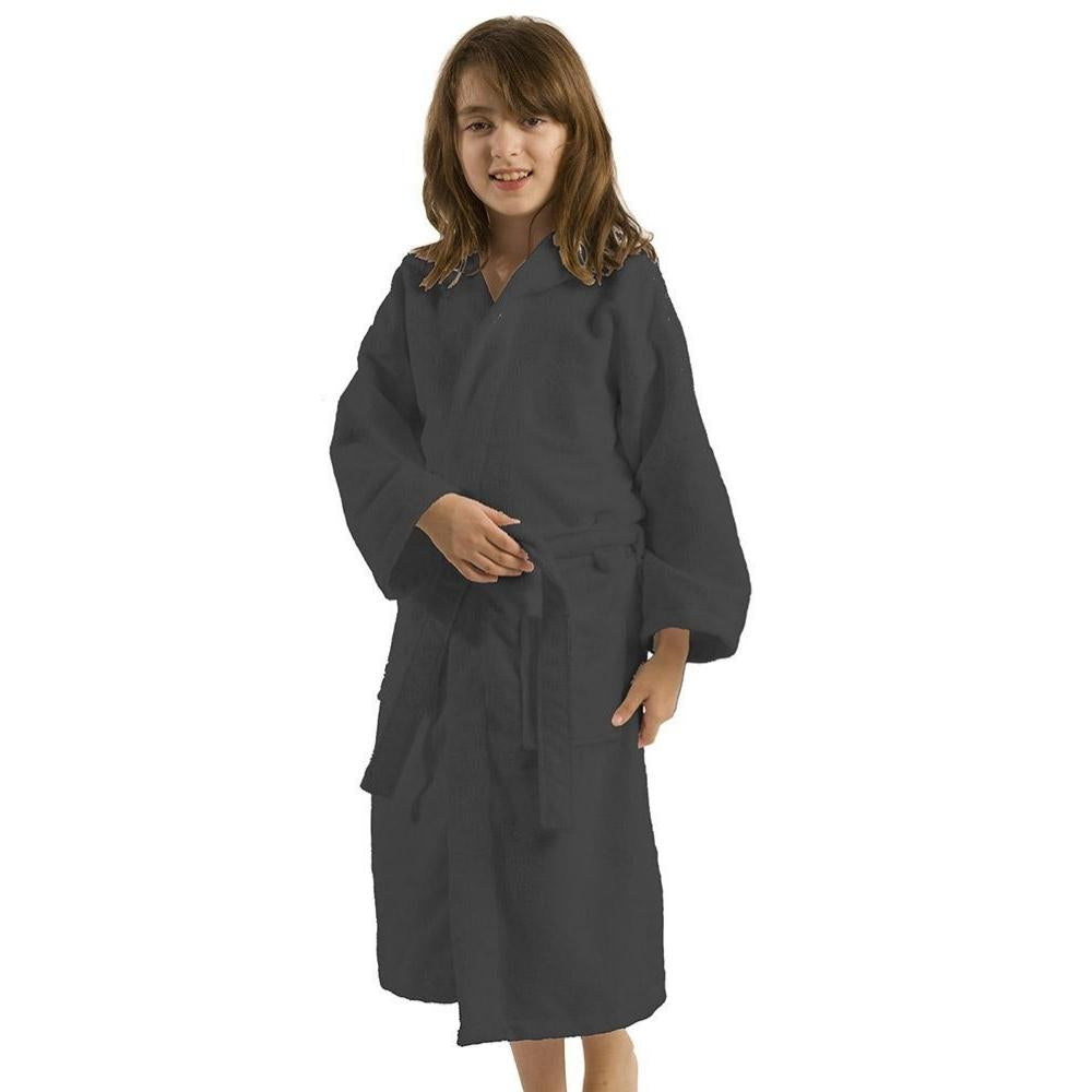 Microfiber Hooded Kids Bathrobes Main image