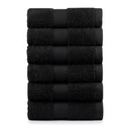 Terry Cotton Thick Hand Towels - 660 GSM Set of 6