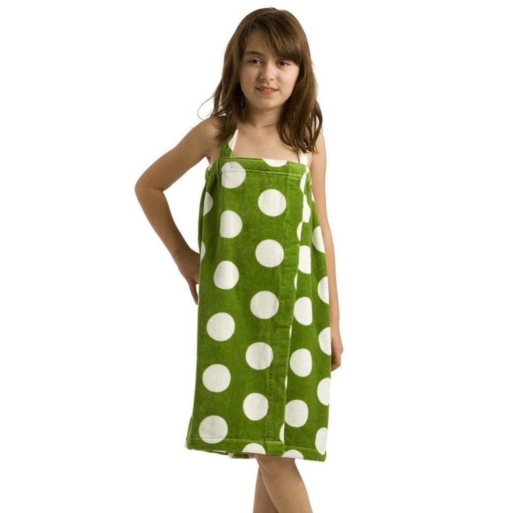 Terry Polka Girls Spa Wrap Towels Main image