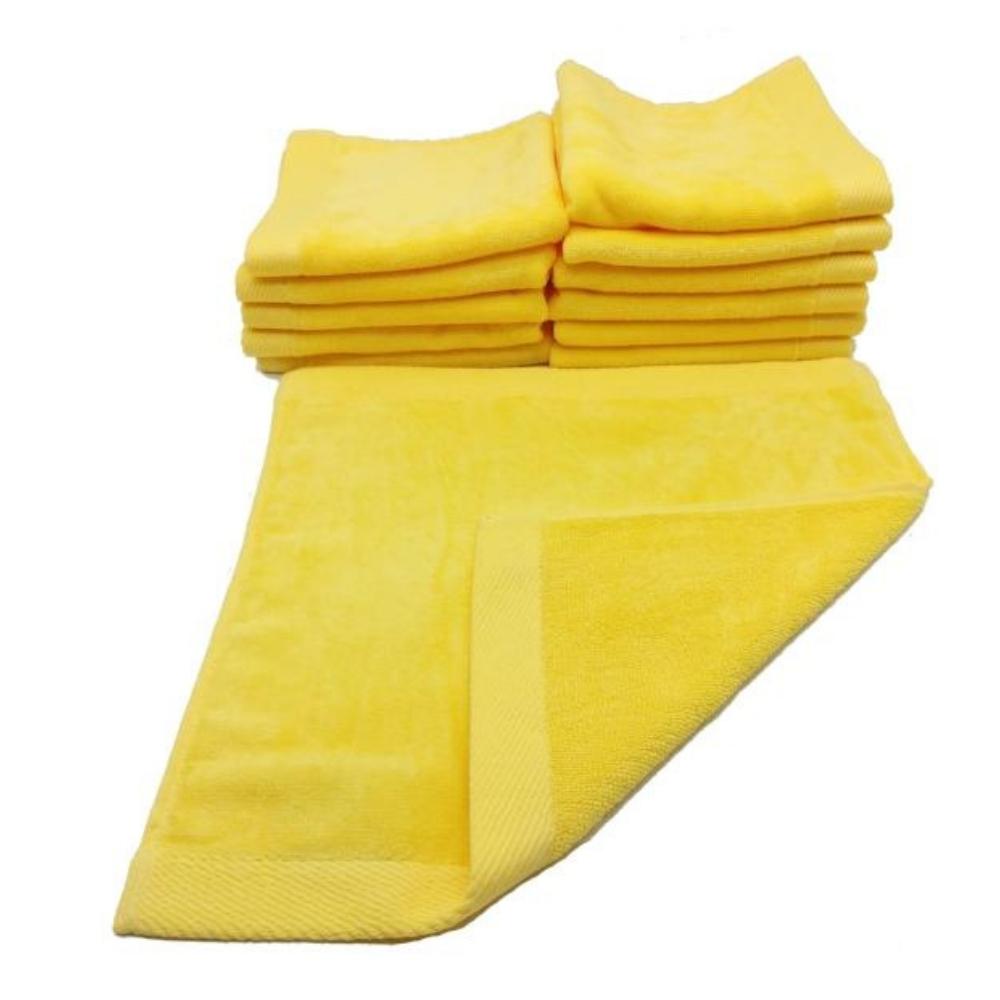 400 GSM Terry Velour Washcloths - Set of 12 Secondary image