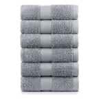 Terry Cotton Thick Hand Towels - 660 GSM Set of 6 - view 2