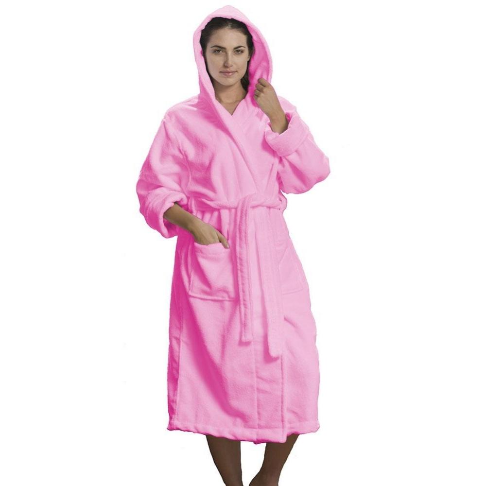 Microfiber Hooded Adult Bathrobes - view 3