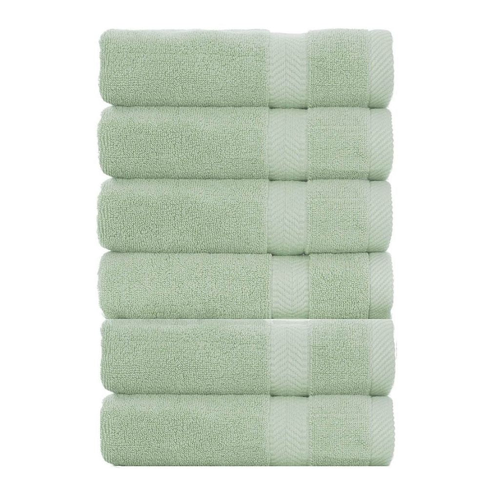 Terry Cotton Thick Hand Towels - 660 GSM Set of 6 - view 4