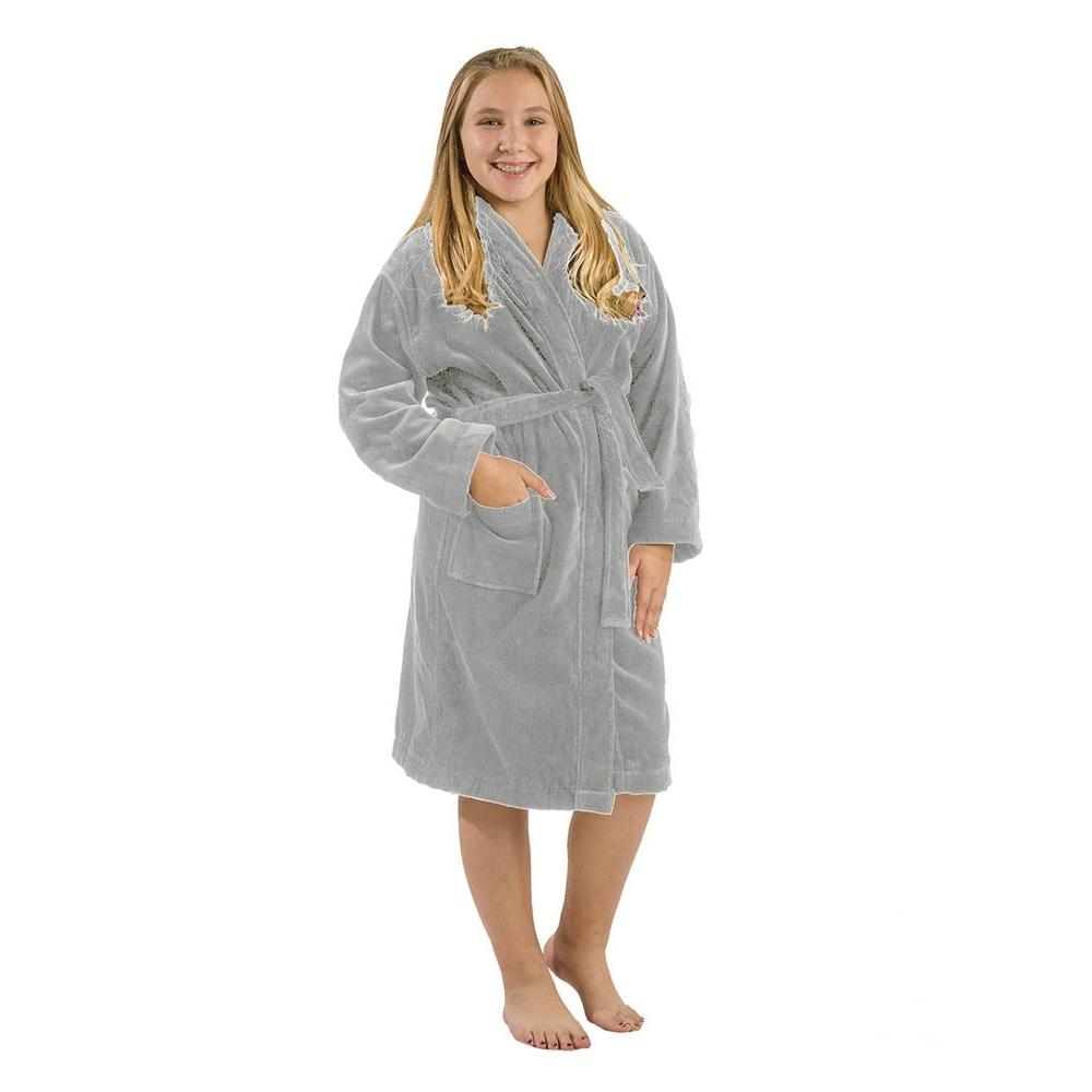 100% Cotton Terry Velour Hooded Kids Bathrobes - view 5