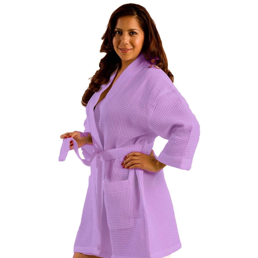 Waffle Square Thigh-Length Kimono Robes for Women - view 6