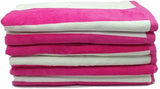 Terry Velour Cabana Hand Towels - Set of 6