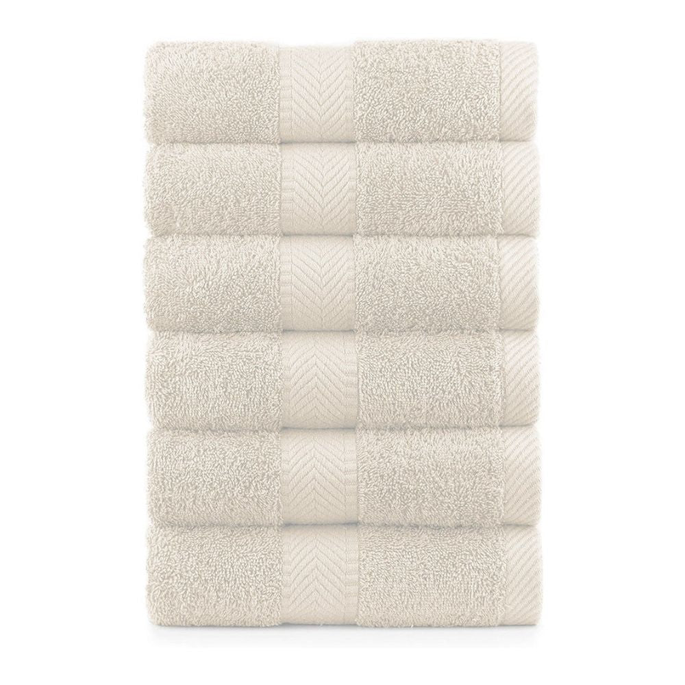 Terry Cotton Thick Hand Towels - 660 GSM Set of 6 - view 6