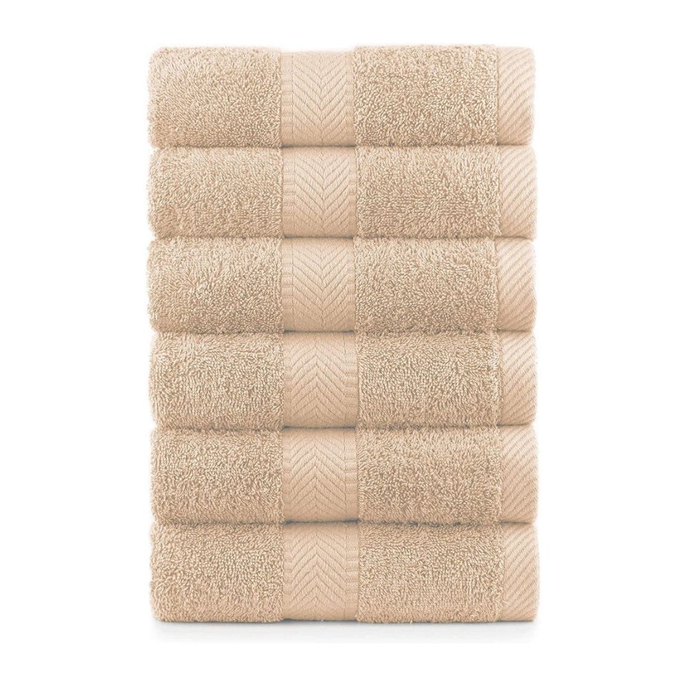 Terry Cotton Think Hand Towels - 660 Gsm Set of 6
