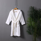Microfiber Coral Fleece Hooded Adult Bathrobes - view 19