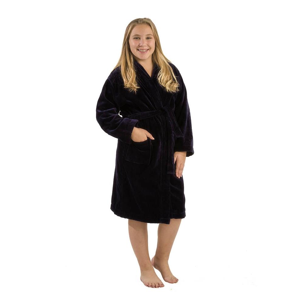 100% Cotton Terry Velour Hooded Kids Bathrobes - view 8