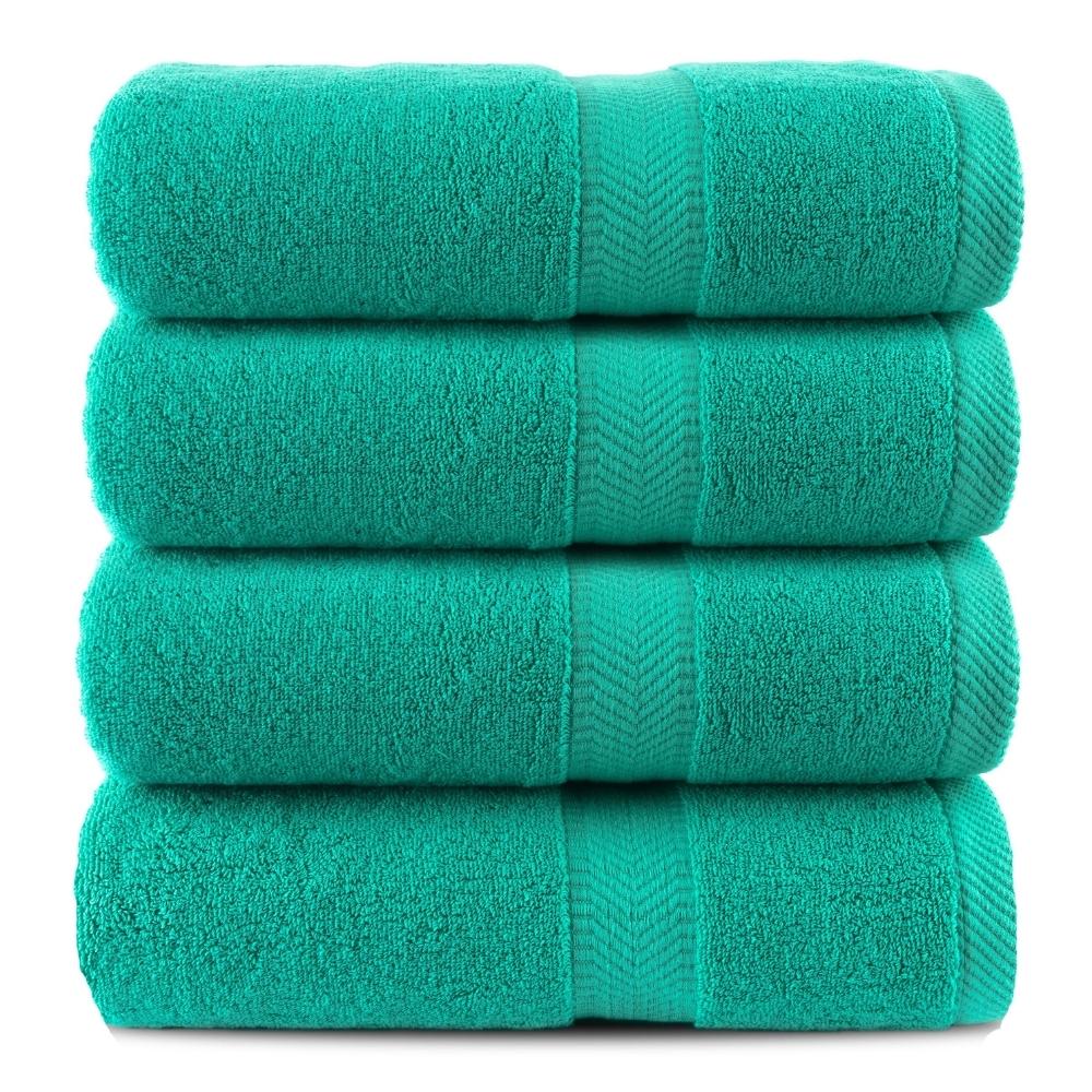 Terry Cotton Bath Towels - Set of 4 - 660 Gsm Thick - view 18