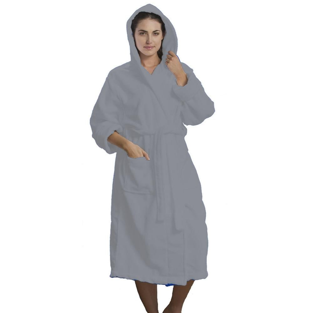 Microfiber Hooded Adult Bathrobes - view 8