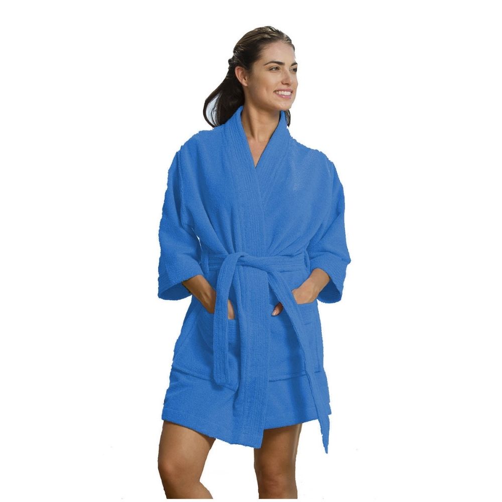 Microfiber Thigh Length Kimono Robes for Women - view 8
