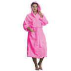 Microfiber Coral Fleece Hooded Adult Bathrobes - view 4