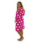 Cotton Hooded Girls Polka Dot Bathrobes - view 5