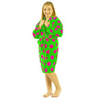 Cotton Hooded Girls Polka Dot Bathrobes - view 6
