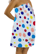 Terry Velour Women Polka Dot Spa Wrap Towels - view 3
