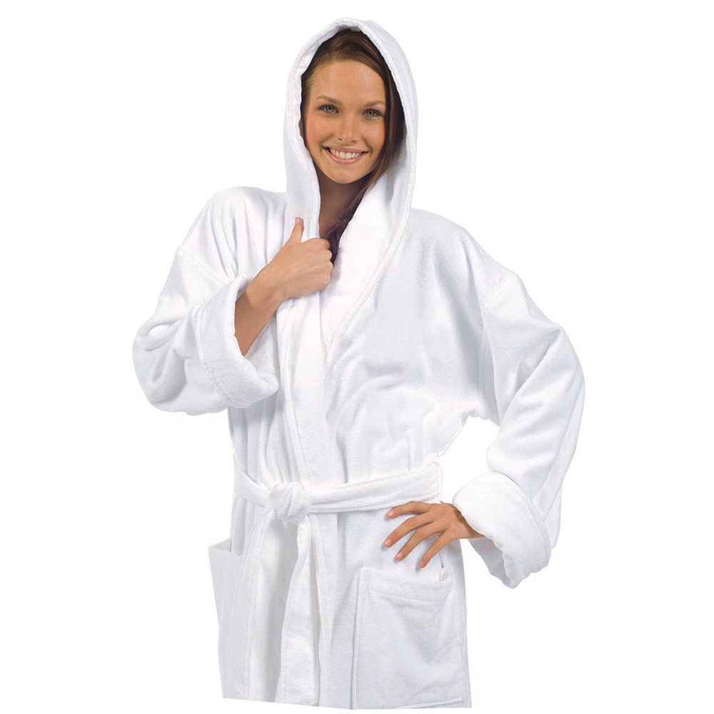 Terry Cotton Hooded Robes - view 8