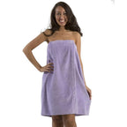 Terry Velour Women's Spa Wrap Towel with Pocket