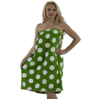 Terry Velour Women Polka Dot Spa Wrap Towels