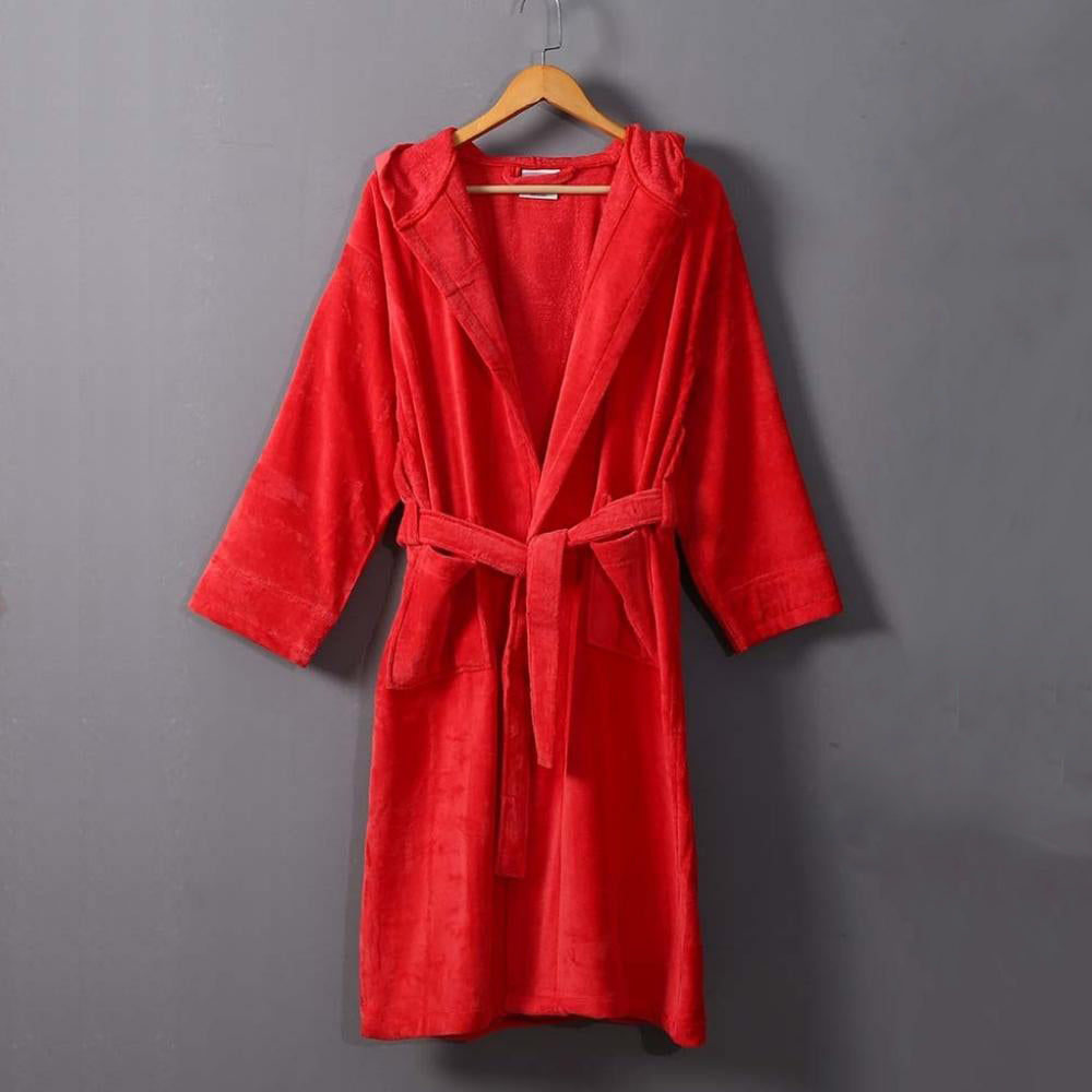 100% Cotton Terry Velour Hooded Kids Bathrobes Main image