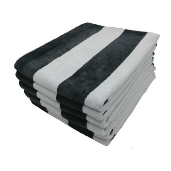 450 GSM Terry Velour Cabana Hand Towels - Set of 6 Secondary image