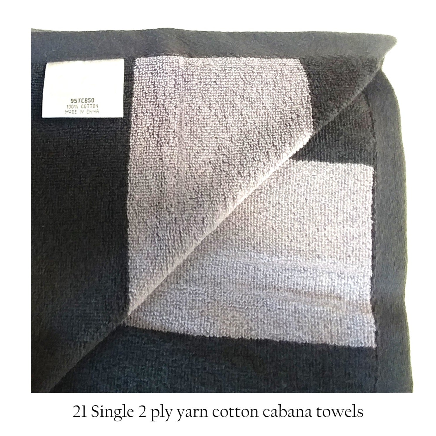 Personalized Terry Cabana Beach Towels - view 5