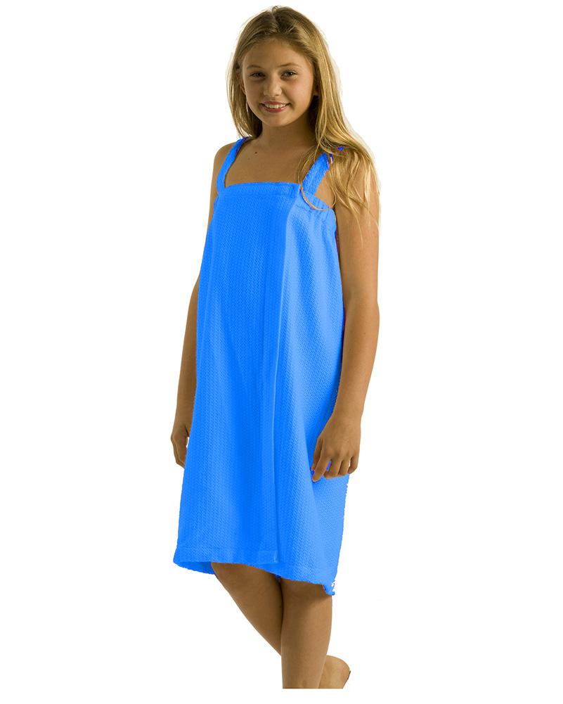 Waffle Square Weave Girls Spa Wrap - view 5