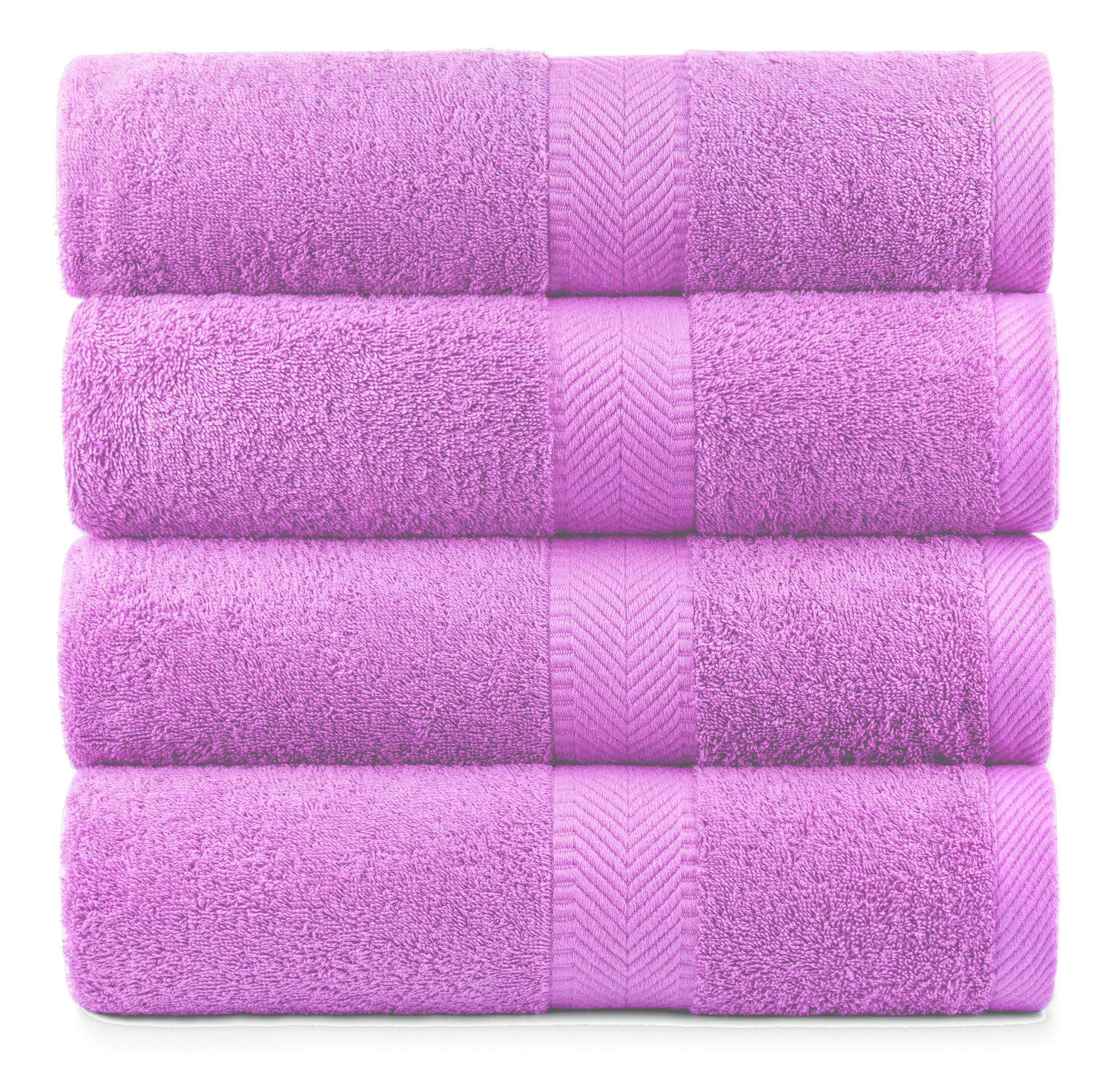 Terry Cotton Bath Towels - Set of 4 - 660 Gsm Thick - view 3